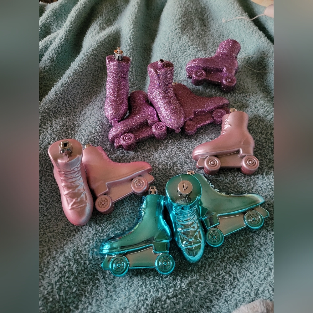 Roller Skate Christmas Ornaments RARE